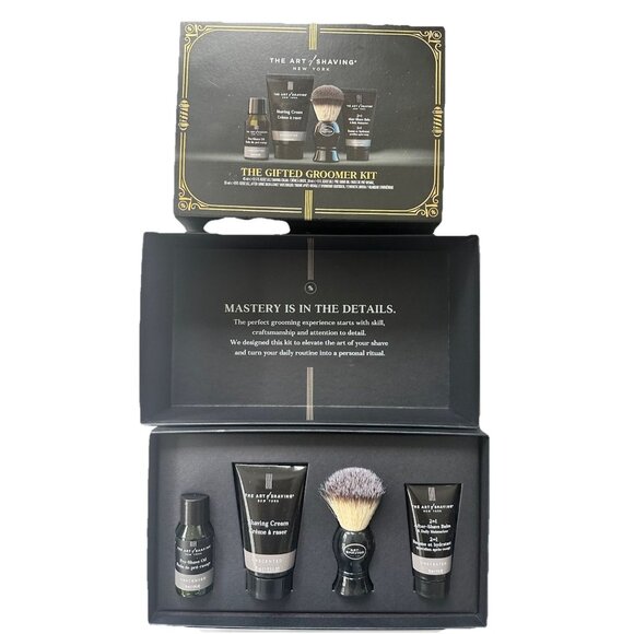 The Art of Shaving Unscented 4-Piece The Gifted Groomer Kit NIB Gift Set - Picture 2 of 3